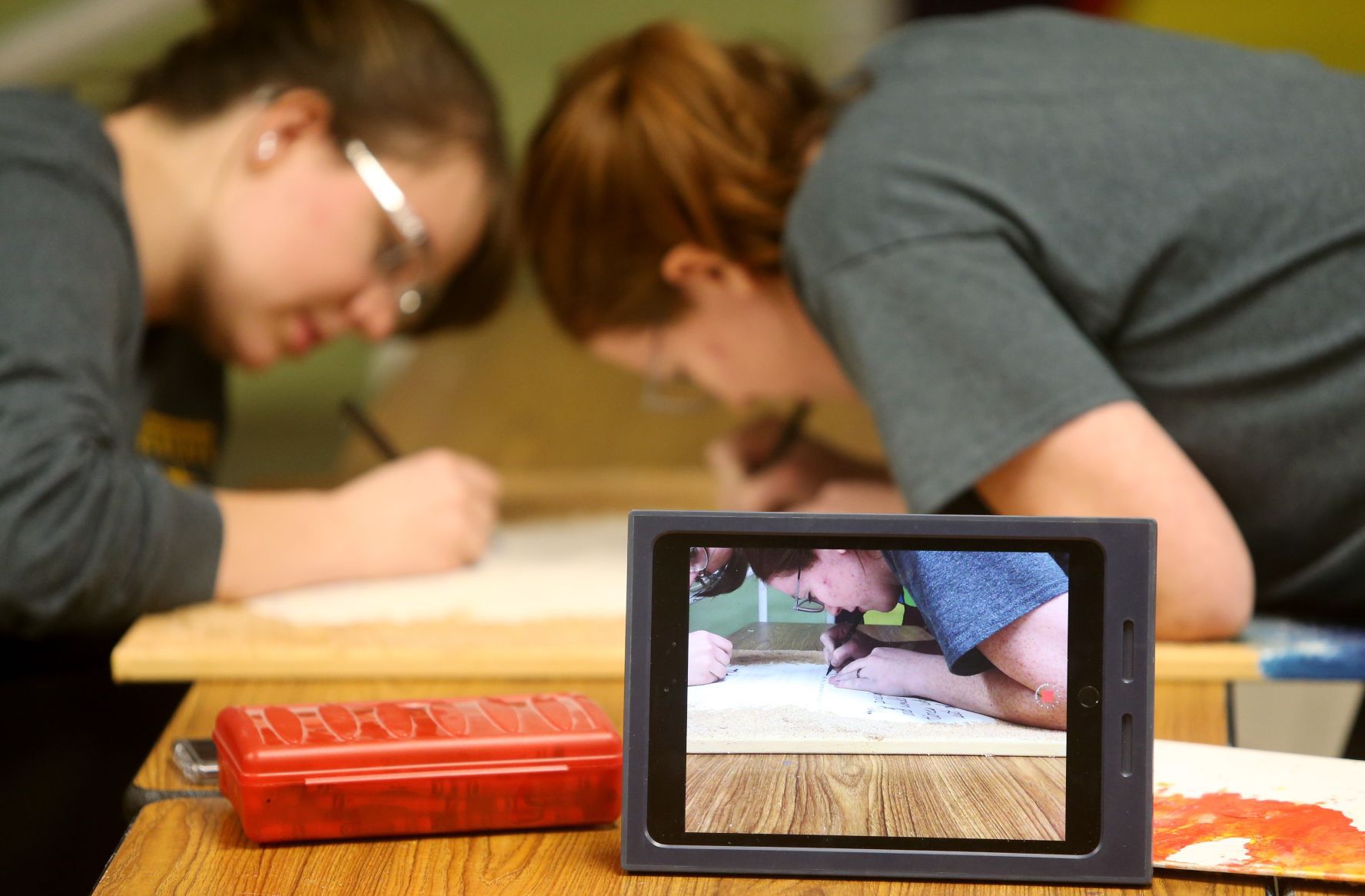 Billings Central students Sarah Pankratz and Ruth McCulloch